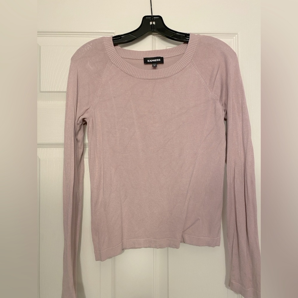 Express Soft Pink Cowl Neck Sweater